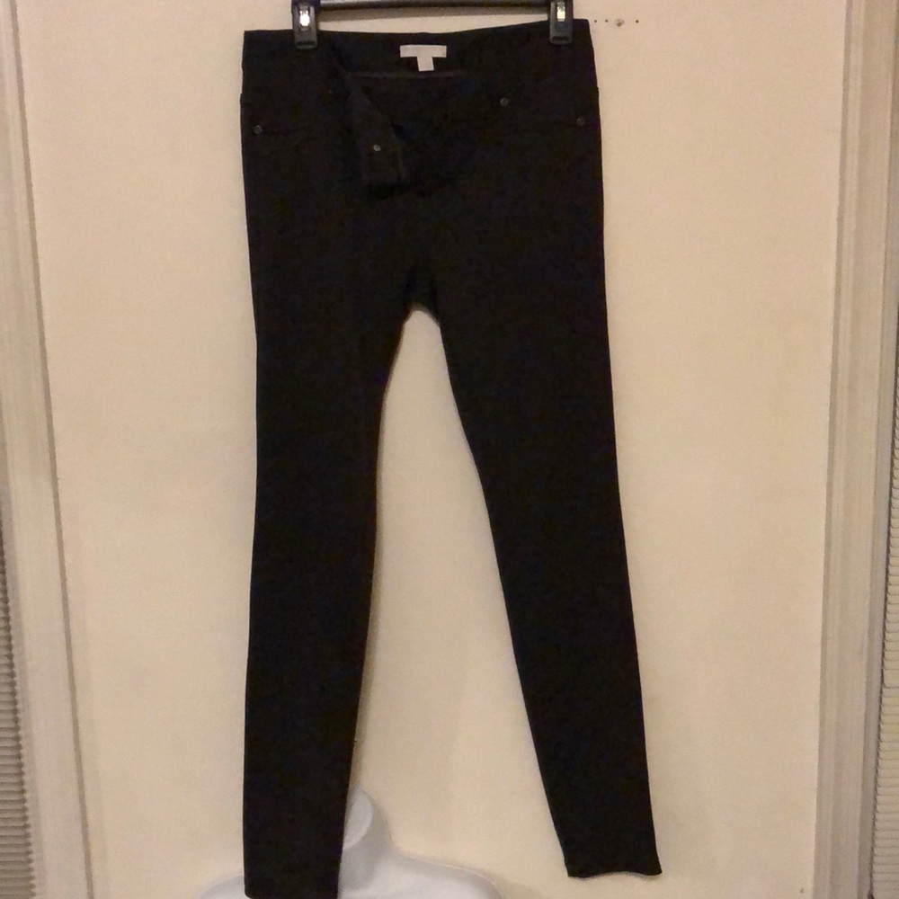 Brown pencil cut pants/ stretch